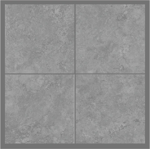 Matētas flīzes CEMENTO VIVO GRIS, 60x60 cm, DG